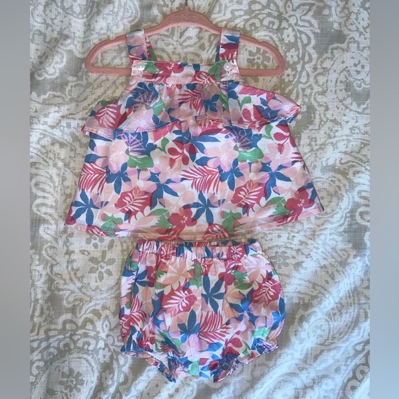 NWT 3-6 months Janie and Jack | Floral Top and Matching Bloomers - Picture 3 of 6